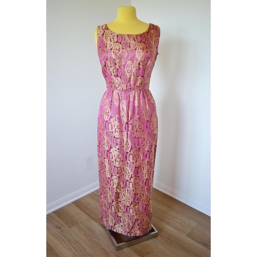 Vintage 70’s Brocade Maxi Dress